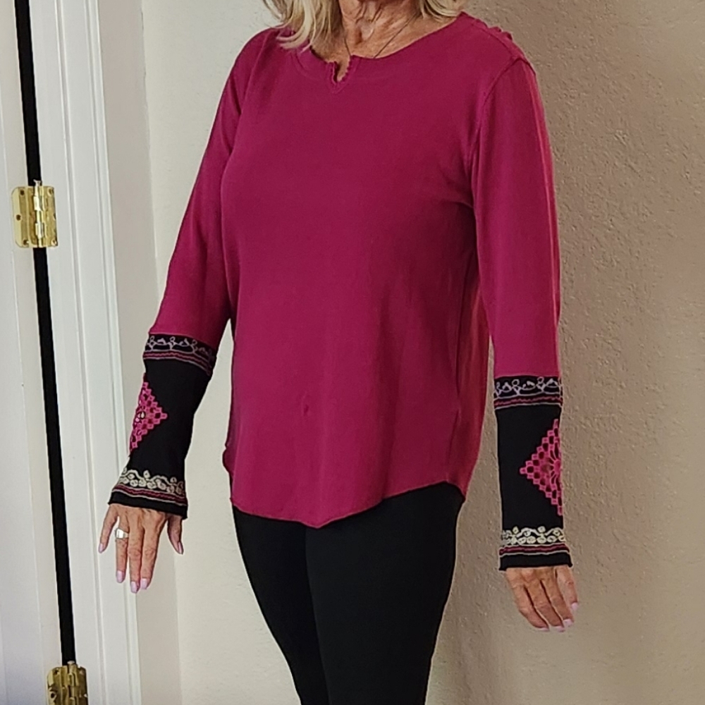 Caite embroidered top